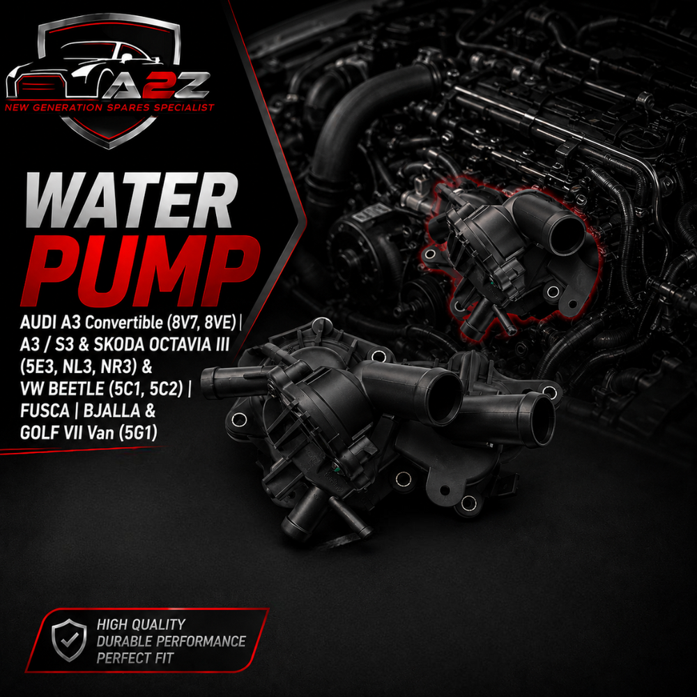 Water Pump 04E121600AD04E121600AG 04E121600AQ 04E121600BG 04E121600CD 04E121600D Compatible With AUDI A3 Convertible (8V7, 8VE) | A3 / S3 & SKODA OCTAVIA III (5E3, NL3, NR3) &VW BEETLE (5C1, 5C2) | FUSCA | BJALLA & GOLF VII Van (5G1)  Tag-W-19