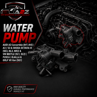 Water Pump 04E121600AD04E121600AG 04E121600AQ 04E121600BG 04E121600CD 04E121600D Compatible With AUDI A3 Convertible (8V7, 8VE) | A3 / S3 & SKODA OCTAVIA III (5E3, NL3, NR3) &VW BEETLE (5C1, 5C2) | FUSCA | BJALLA & GOLF VII Van (5G1)  Tag-W-19