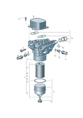 Oil Cooler  03N117021 For AUDI A3 Tag-O-74