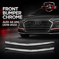 Front Bumper Chrome Left 4N08533332ZZ & Right 4N08533342ZZ Compatible With Audi A8 (4N) (2018-2022) Tag No.174