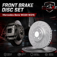 Front Brake Disc Set 2204212512 Compatible Wirh Mercedes Benz W220 W215