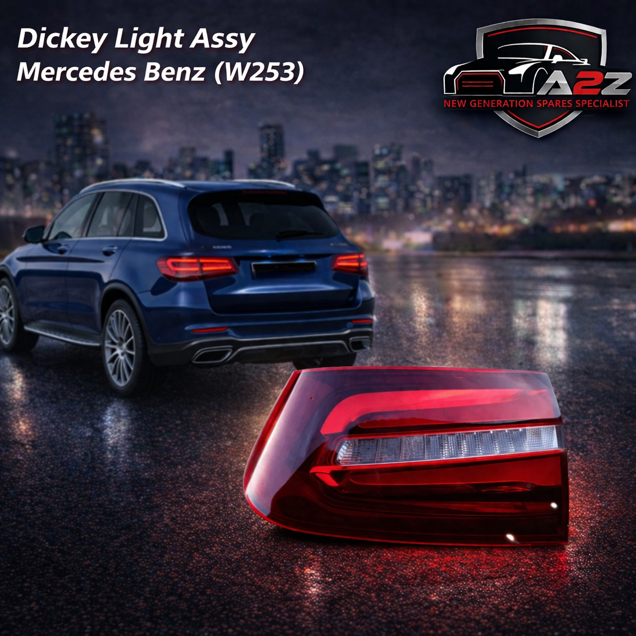 Dickey Light Assy Set Left 2539069100 & Right 2539069200 Compatible With Mercedes Benz GLC-Class (W253) (2016-2019) Tag No.111