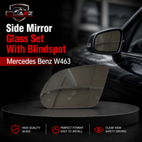 Side Mirror Glass Set With Blindspot Right  & Left Compatible With Mercedes Benz G Series (W463), GLE-Class (W167), GLS-Class (W167)