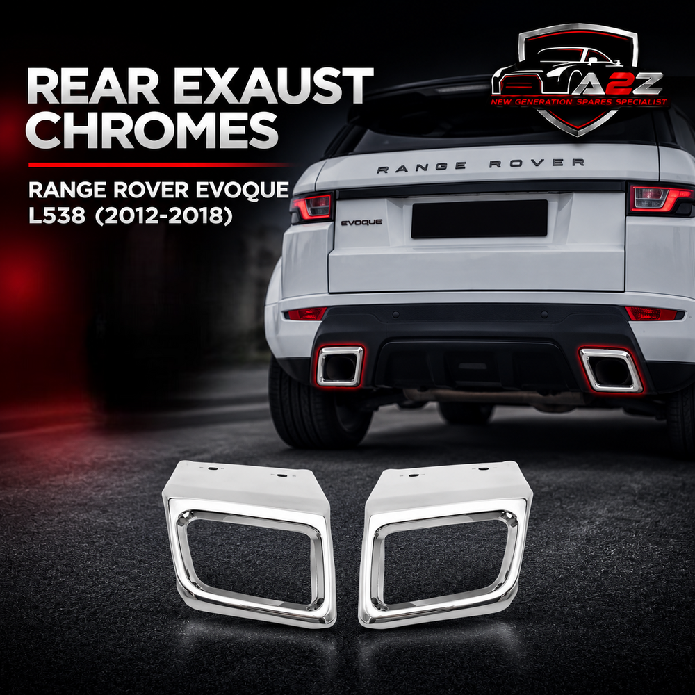 Rear Exaust Chromes Right LR027871 & Left LR027872 Compatible With Land Rover Range Rover Evoque - L538 (2015-2019) Tag No.10