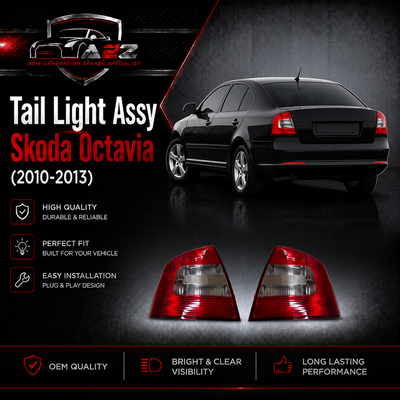 Tail Light Assy Set Left 1Z5945111B & Right 1Z5945112B Compatible With Skoda Octavia (2010-2013) Tag No.179