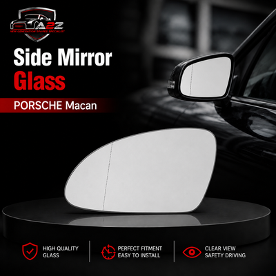 Side Mirror Glass Left 95B857521A& Right 95B857522A Compatible With PORSCHE  Macan