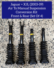 Front & Rear Air To Manual Suspension Conversion Kit (Set Of 4) C2C41347 C2C41346 Compatible With Jaguar XJL (2003-2009)