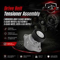 Belt Tensioner With Pulley 2712000470 1562020619 A0002021619 Compatible with MERCEDES-BENZ C-CLASS (W204) & E-CLASS (W212) & CLS (C218) & S-CLASS (W221, V221) & SLC (R172) Tag no : 5