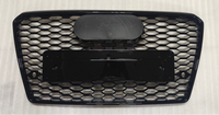 RS7 Full Black Honeycomb Show Grill Compatible With Audi = A7 (2009-15) Tag No.221