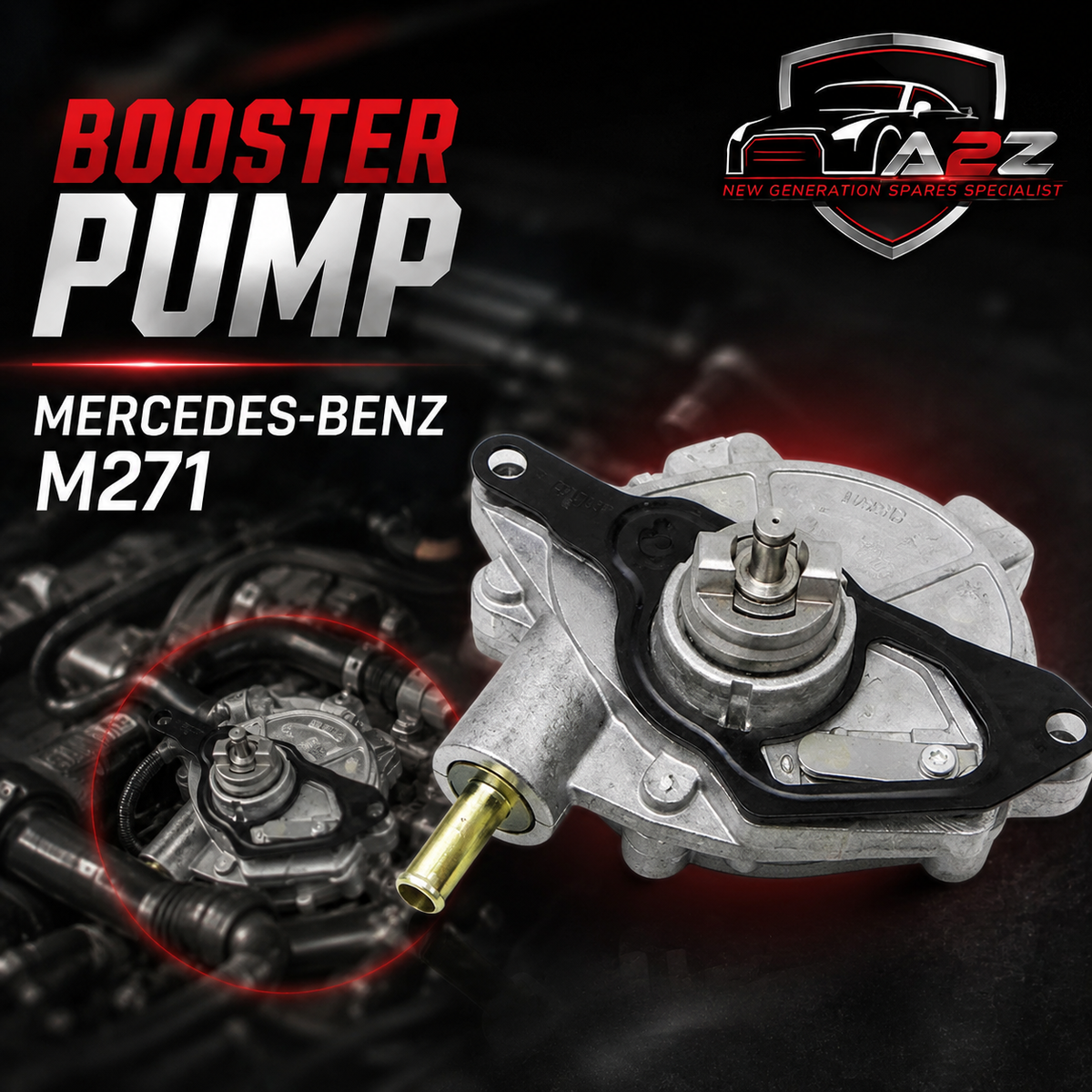 Engine Vacuum Pump 2712301165 Compatible With Mercedes Benz M271