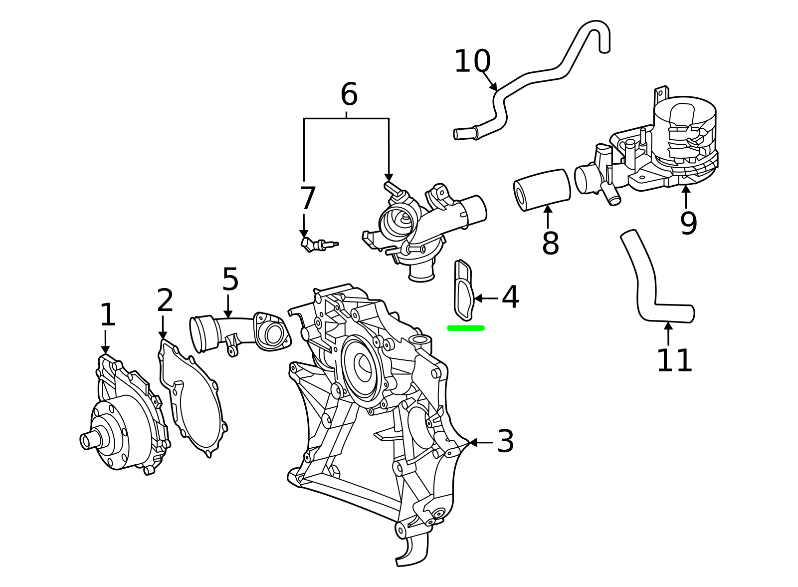 WATER PUMP PACKING (Gasket) 902.270 6512030480 Compatible With Mercedes-Benz C-CLASS (W204) CLS (C218) E-CLASS (W212) GLE (W166) M-CLASS (W166) V-CLASS (W447) | VALENTE