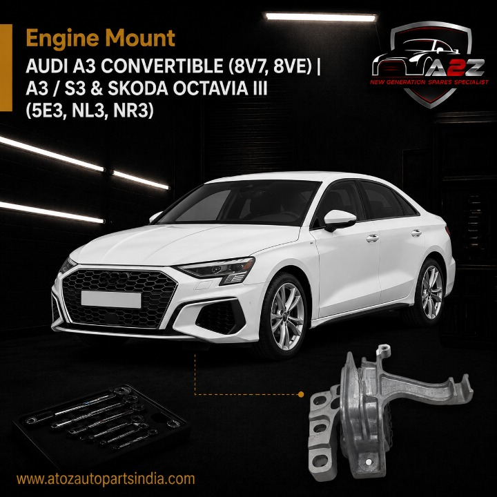 Engine Mount 5QD199262 Compatible With AUDI A3 Convertible (8V7, 8VE) | A3 / S3 & SKODA OCTAVIA III (5E3, NL3, NR3)