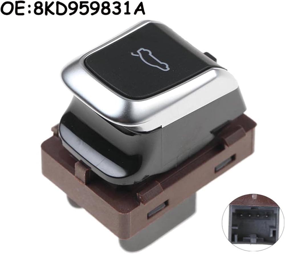 Trunk Lid Tailgate Control Switch  (4 Pin) 8KD959831A Compatible With A4 B8 (8K2) | A4 / S4  & A5 (8T3) | A5 / S5 & Q5 (8RB)