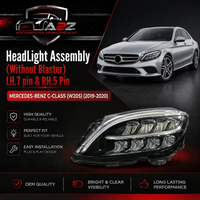 Headlight Headlamp Left A2059068905 (7 Pin) & Right A2059069005 (5 Pin) (Without Blaster) Compatible With MERCEDES-BENZ C-CLASS (W205) (2019-2020)