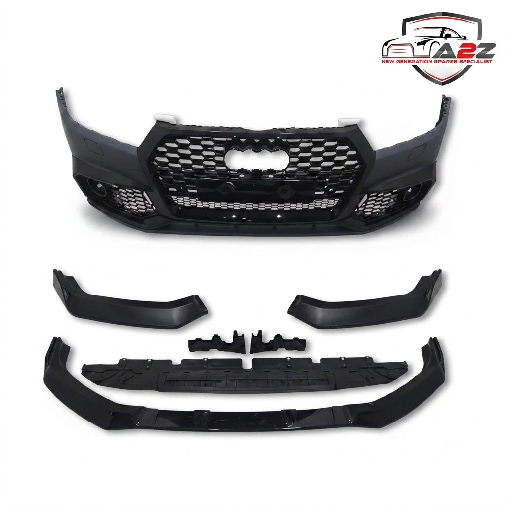 Front Bumper Bumper Kit FBK14 Compatible With Audi Q5 (2016-19) Upgrade Into RSQ5