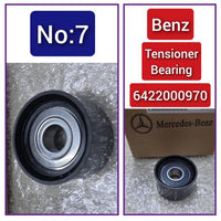 Belt Idler Pulley 6422000970 6422001070 6422001970 Compatible with MERCEDES-BENZ CLS (C218) & GL-CLASS (X166) & GLC (X253) &  GLE (W166) Tag No.7