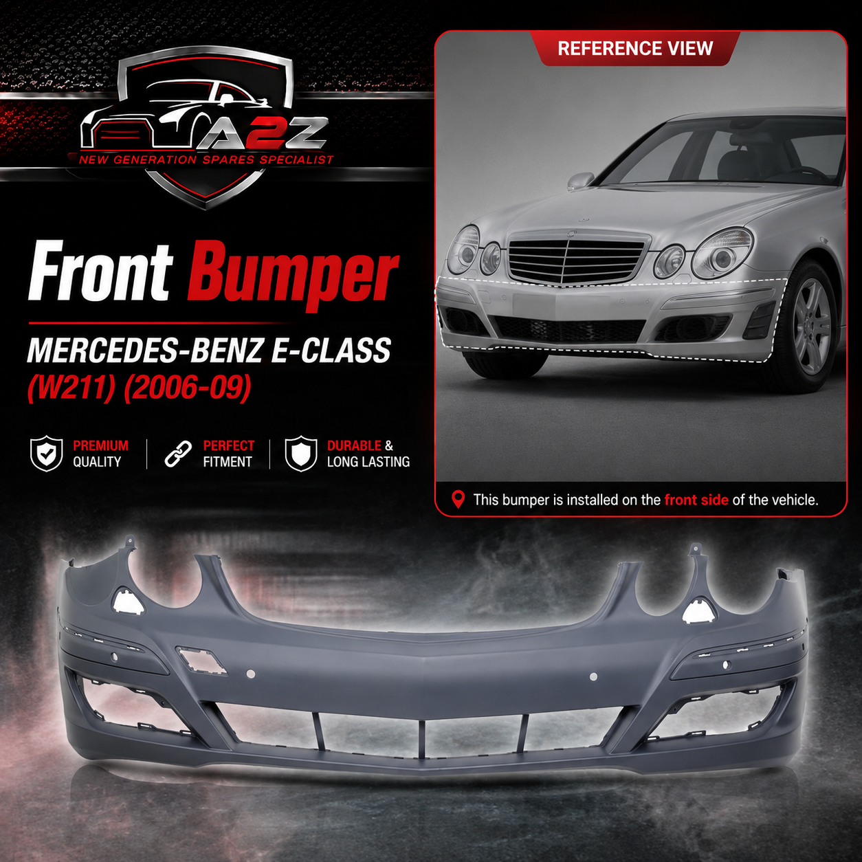 Front Bumper A2118801840 Compatible With MERCEDES-BENZ E-CLASS (W211)  Tag No.281