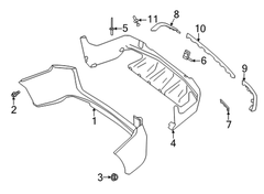 Rear Bumper Chrome 2538852206 Compatible With Mercedes-Benz GLC-CLASS W253 (2020-2022) Tag No.260