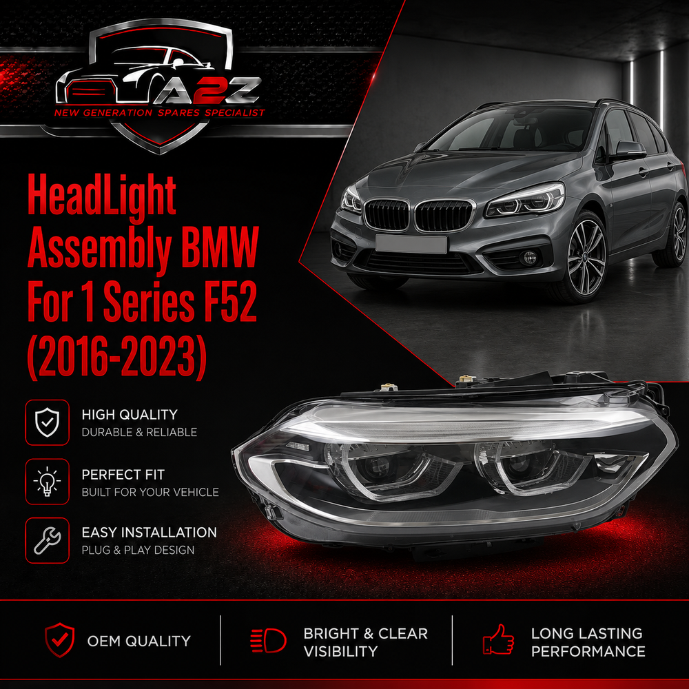Complete Headlight Set Left 63117466503 & Right 63117466504 Compatible With BMW For 1 Series F52