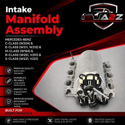 Intake Manifold Assembly 2721402401 2721402201 Compatible With MERCEDES-BENZ C-CLASS (W204) & E-CLASS (W211, W212) & M-CLASS (W164) & R-CLASS (W251, V251) & S-CLASS (W221, V221)
