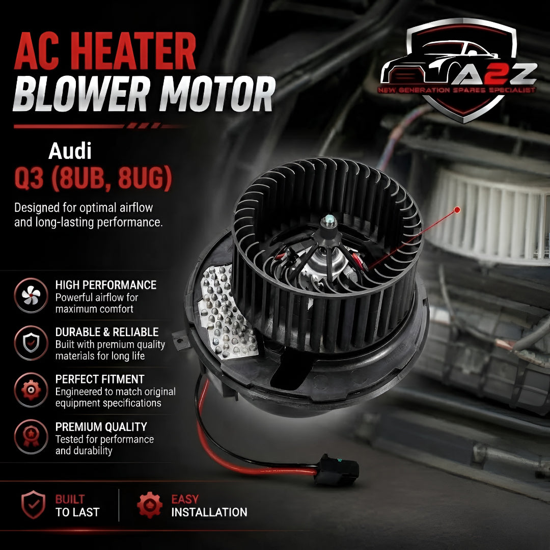 AC Heater Blower Motor 1K2820015G 1K2820015H Compatible with AUDI Q3 (8UB, 8UG) & TT (8J3) & SKODA OCTAVIA II (1Z3) | LAURA & SUPERB II (3T4) & YETI (5L) & VW BEETLE (5C1, 5C2) Tag-BM-20