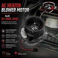 AC Heater Blower Motor 1K2820015G 1K2820015H Compatible with AUDI Q3 (8UB, 8UG) & TT (8J3) & SKODA OCTAVIA II (1Z3) | LAURA & SUPERB II (3T4) & YETI (5L) & VW BEETLE (5C1, 5C2) Tag-BM-20