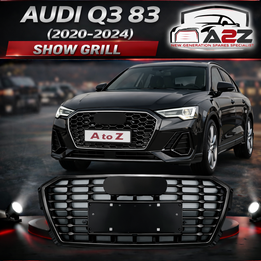 S-Line Black Show Grill 83G853651BCKA Compatible With Audi Q3 83 (2020-2024) Tag No.138