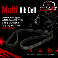 Multi Rib Belt 6PK1934 GX738620BA Compatible With JAGUAR F-PACE (X761), F-TYPE Convertible (X152), F-TYPE Coupe (X152), XE (X760), XF II (X260) (CONTINENTAL)