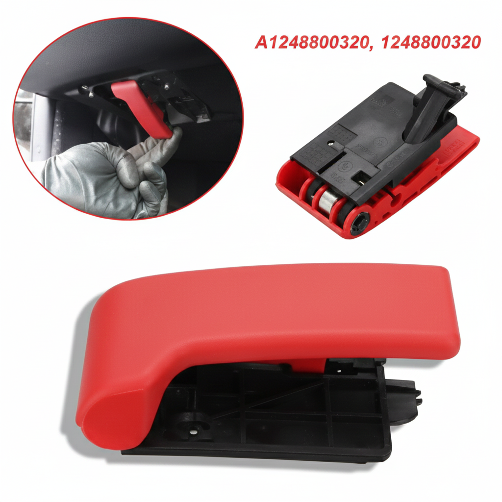 Hood Release Handle 1248800320 2048800900 2048800120  Compatible with Mercedes-Benz S-Class W220 & E-Class W210