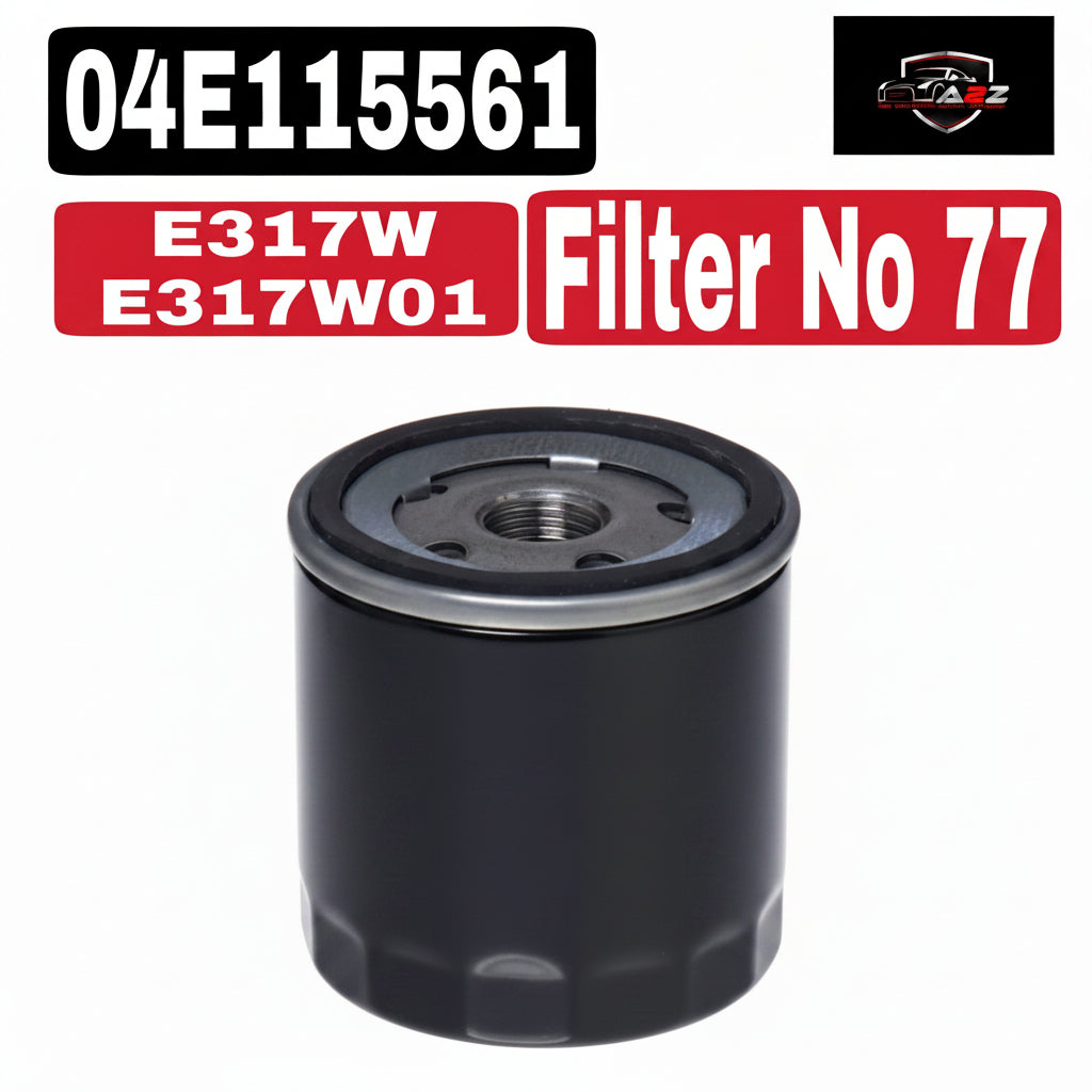 Oil Filter H317W01 & 04E115561 & OC977/1 04E115561B 04E115561D 04E115561H 04E115561T Compatible With AUDI A3 A4 Q3 Tag : 77