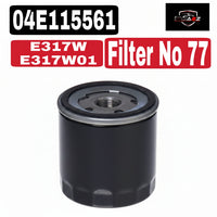 Oil Filter H317W01 & 04E115561 & OC977/1 04E115561B 04E115561D 04E115561H 04E115561T Compatible With AUDI A3 A4 Q3 Tag : 77