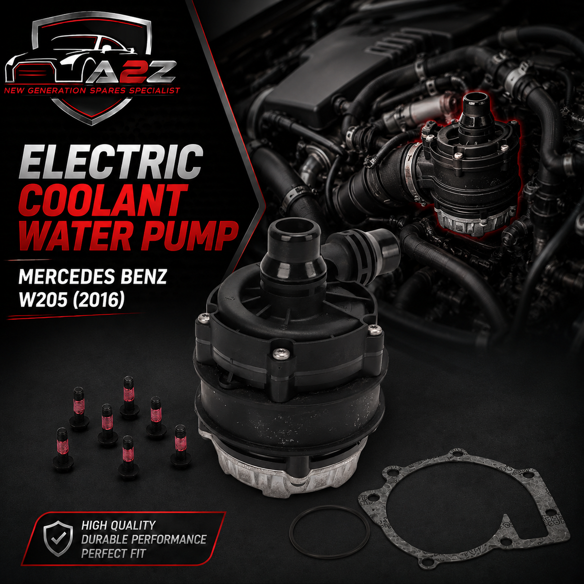 Electric Coolant Water Pump A0005001386 A0005002686 0392024050 Compatible With Mercedes Benz W205