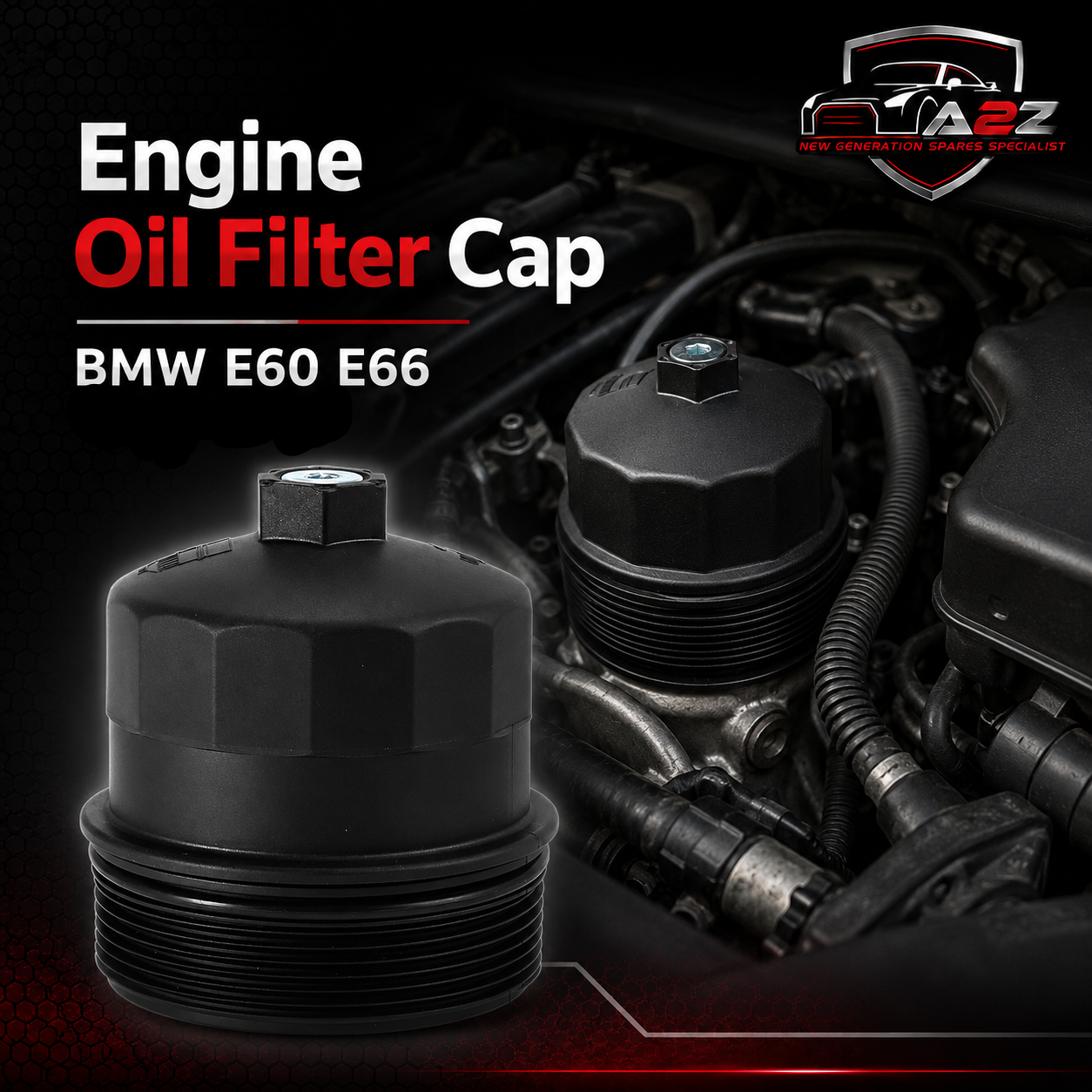 Engine Oil Filter Cap 11427521353 Compatible With BMW E60 E66