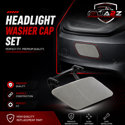 Headlight Washer Cap Set Left 2218800505 & Right 2218800605 Compatible With Mercedes Benz W221