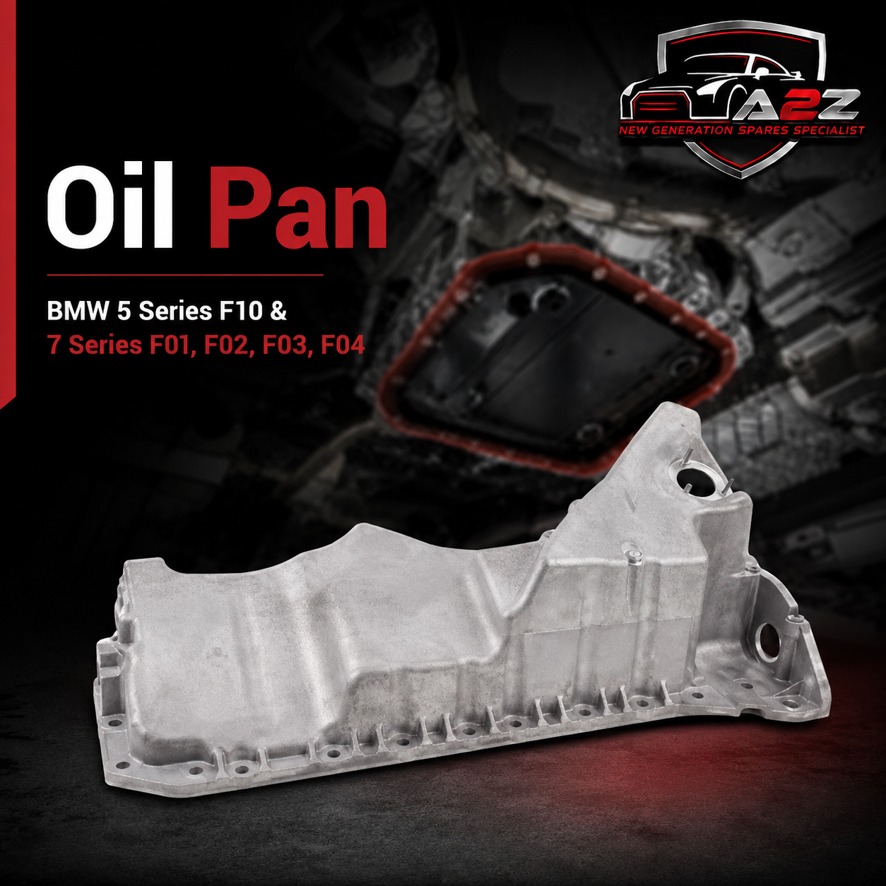 Oil Pan 11137556663 7556663 Compatible With BMW 5 Series  F10 & 7 Series F01, F02, F03, F04 Tag-OP-15
