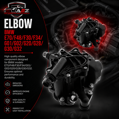 Elbow 11537644811 Compatible With BMW (E70/F48/F30/F34/G01/G02/G20/G28/G30/G32) Tag No.104