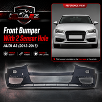 Front Bumper With 2 Sensor Hole 8V5807065A Compatible With AUDI A3 (2013-2015) TAG No:3A