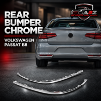 Rear Bumper Chrome Left 3G0853841 Right 3G0853842 Compatible With Volkswagen PASSAT B8 (362) Tag No.165