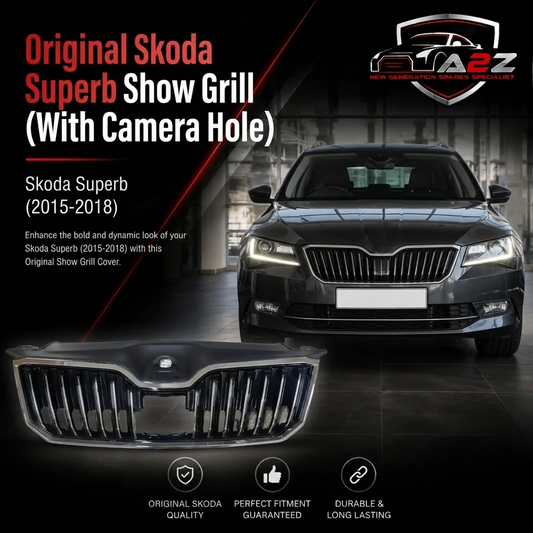 Show Grill (With Camera Hole) 3V0853653B 3V0853761 3V0853343 Compatible With Skoda Superb (2015-2018) Tag No.63