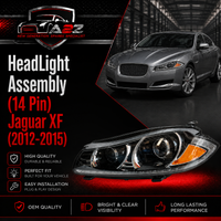 Complete Headlight Assy Left C2Z31436 & Right C2Z31435 (Both Side 14 Pin) Compatible With Jaguar XF (2012-2015) Tag No.15