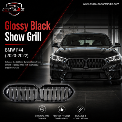 Glossy Black Show Grill 51138080493 Compatible With BMW 2 Series (F44) (2020-2022) Tag No.114