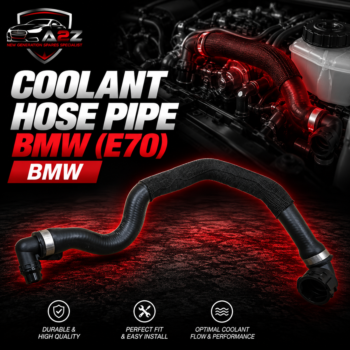 Coolant Hose Pipe 1712705599 Compatible With BMW (E70) Tag No.939
