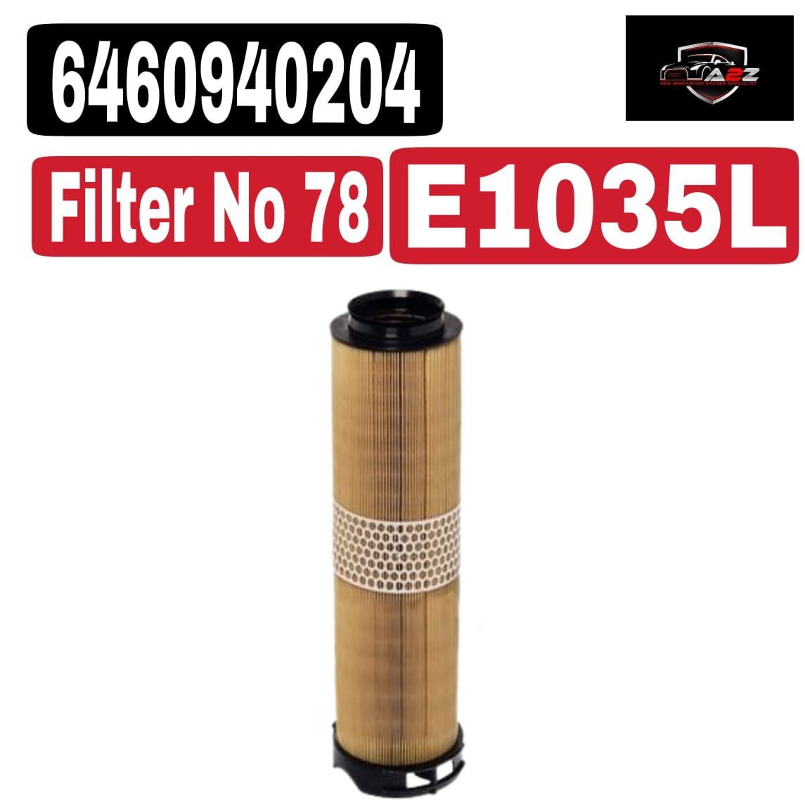 Air filter E1035L & A6460940204 & LX10201 & 6460940204 Compatible With MERCEDES-BENZ C-CLASS (W204)Tag : 78