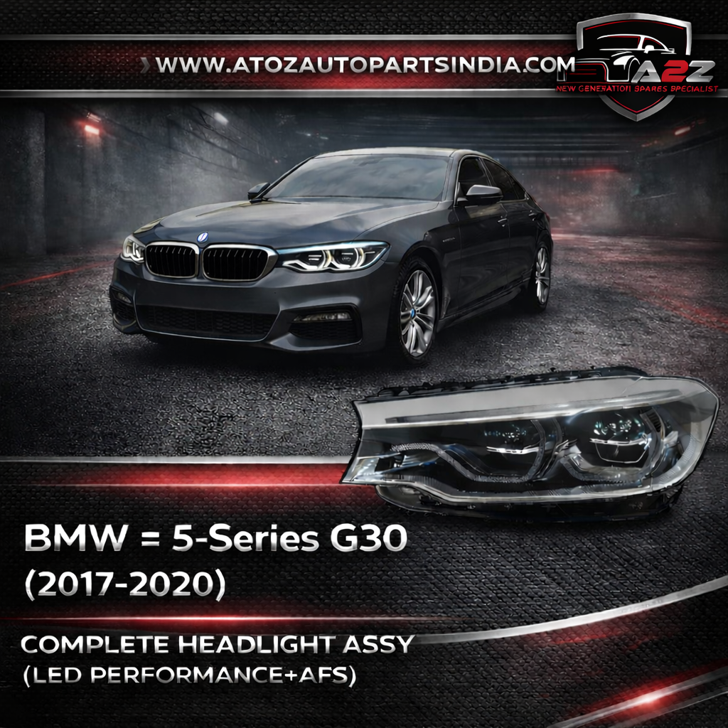 Complete Headlight Assembly (LED Performance + AFS) Right 63117214962 & Left 63117214961 Compatible With BMW 5-Series G30 2017-2020 Tag No.73