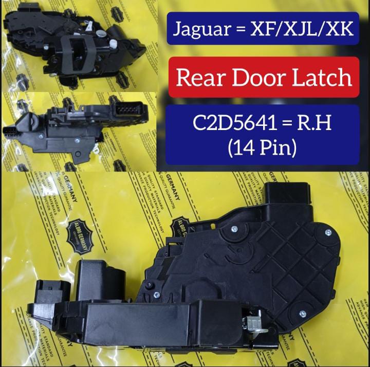 Rear Door Latch Right C2D5641 (14 Pin) Compatible With Jaguar XF/XJL/XK