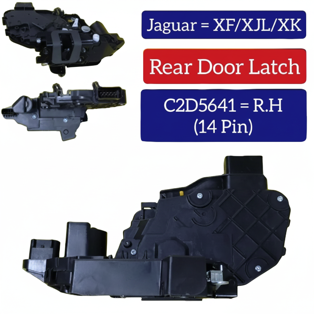Rear Door Latch Right C2D5641 (14 Pin) Compatible With Jaguar XF/XJL/XK