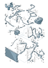 Radiator Hose 4G0121081EP Compatible With  AUDI A6 C7 (4G2, 4GC) | A6 / S6