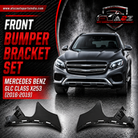 Front Bumper Bracket Left (2538857702) & Right (2538857802) Compatible With Mercedes Benz GLC Class X253 (2016-2019) Tag No.986