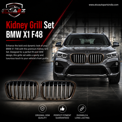 Kidney Grill Set 51117383366=R.H,& 51117383365=L.H Compatible With BMW X1 F48  Tag 33