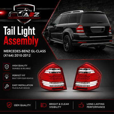 Tail Light Rear Lamp Compatible With MERCEDES-BENZ GL-CLASS (X164) 2010-2012 Tail Light Rear Lamp Left A1648203364 1648203364 & Right A1648203464 1648203464